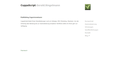 Desktop Screenshot of cuppascript.com